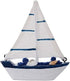 koTTIYA Nautical Theme Wood Ship Model Mini Sailboat Figurines Wooden Cake Topper for