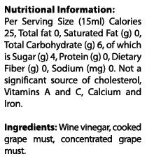 (8.5 Giusto Sapore Dark Balsamic Vinegar - Premium Italian Gourmet Gluten Free Brand- Imported from Italy and Family