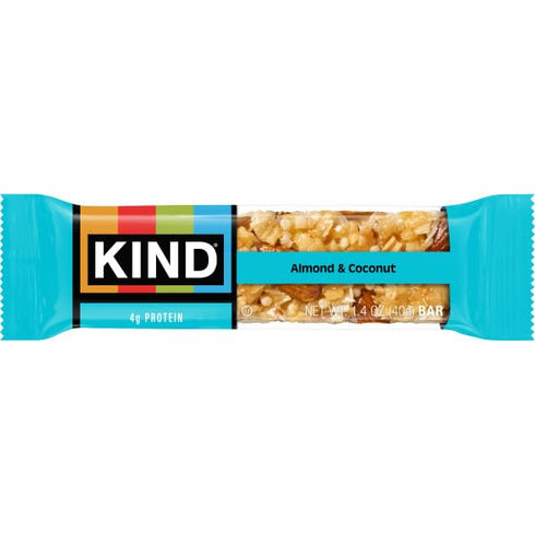 4g 12 Count KIND Healthy Snacks Bars, Almond & Coconut, Gluten Free, Low Sodium Snacks, Protein