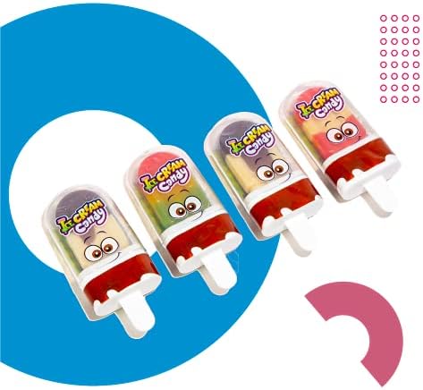 16 Raindrop Ice Cream Candy - Piece Display
