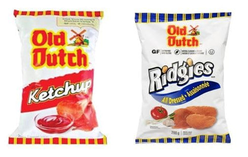 Generic 1 Bag of Old Dutch Ketchup Chips and 1 Bag of Old