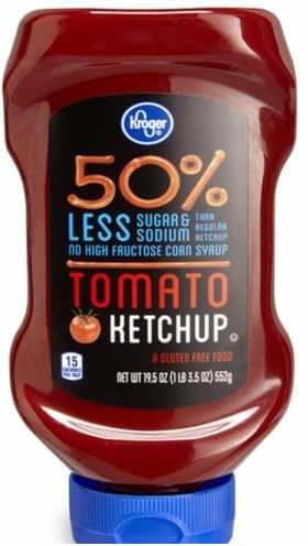 Generic Pack of 1 Reduced Sugar & Sodium Gluten Free Tomato Ketchup 19.5