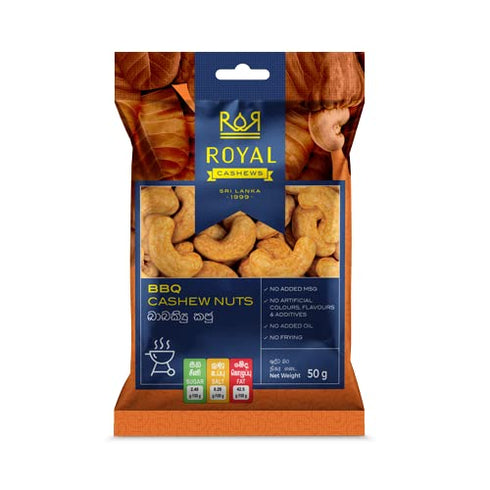 Royal Cashews BBQ Cashew Nuts BBQ Flavoured Roasted Cashews | 1.75 oz