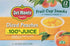 100% 12 Pack, 4 oz DEL MONTE Diced Peaches FRUIT CUP Snacks in Fruit Juice