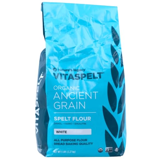Organic White Spelt Flour, Non-GMO, Allergy-Friendly Alternative to Wheat, Bulk, 5 lb
