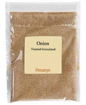 Penzeys Onions Toasted Granulated By Spices 3.8 oz 3/4 cup bag (Pack of