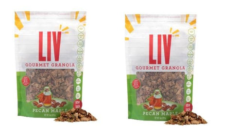 Liv Gourmet Granola Liv Gourmet Pecan Maple Granola - 8oz (Pack of 2) | Healthy,