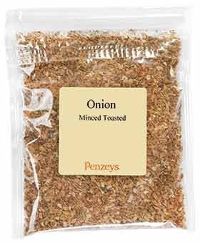 Penzeys Onions Toasted Minced By Spices 5.2 oz 1.5 cup bag (Pack of