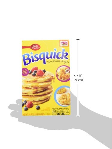 30 20 oz Betty Crocker Bisquick Pancake and Baking Mix, Original, Makes About Pancakes