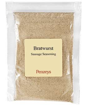 Penzeys Bratwurst Sausage Seasoning By Spices 5.1 oz 3/4 cup bag (Pack of