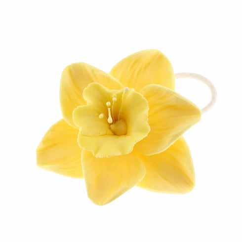 6 Count Global Sugar Art Daffodil Sugar Cake Flowers, Yellow, by Chef Alan Tetreault