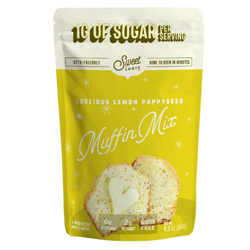 Sweet Logic Keto Baking Mix - Lemon Muffin - Gluten-Free - Dairy