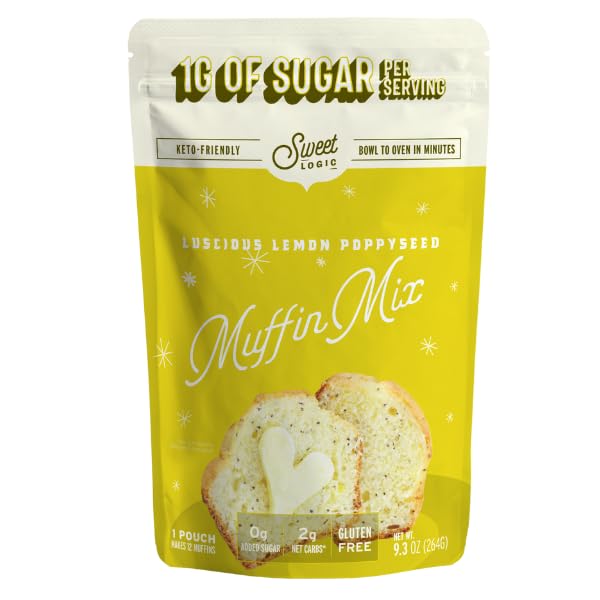 Sweet Logic Keto Baking Mix - Lemon Muffin - Gluten-Free - Dairy
