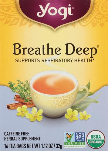 16 Count, Packaging Yogi Tea, Breathe Deep, May Vary