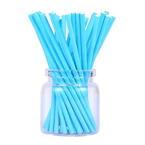 210 Count Colored Lollipop Sticks, 4 Inch, 7 Colors (Rose-red, Blue, Yellow, Purple, Green, Watermelon Red, White)