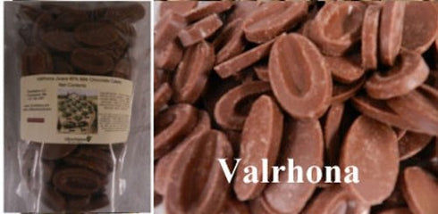 4658 40% 1/2 lb Valrhona Jivara Milk Chocolate Baking Feves from OliveNation, Creamy Melting Discs