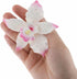 Global Sugar Art Brassavolaelio Orchid Sugar Cake Flowers, White with Pink, 3