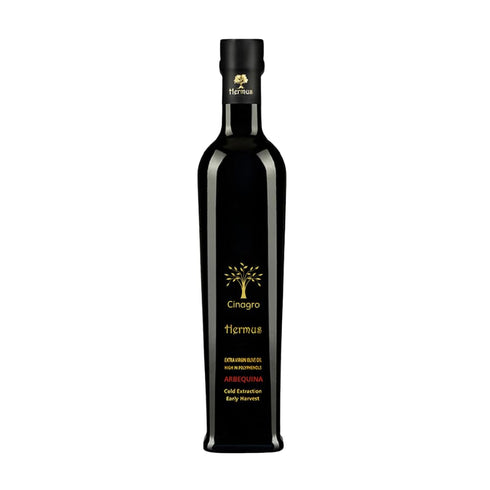 Hermus by Cinagro Extra Virgin Olive Oil, Arbequina Variety, High Polyphenols (500+