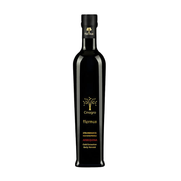 Hermus by Cinagro Extra Virgin Olive Oil, Arbequina Variety, High Polyphenols (500+