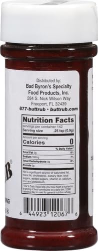 Butt Rub 4.5 oz Bad Byrons Barbeque Seasoning Shaker | Award-Winning All-Purpose Dry Rub for Pork, Chicken, Beef
