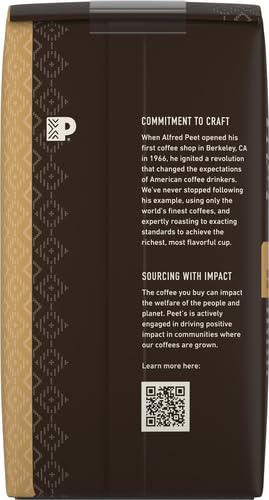 10.5 Peet's Coffee, Medium Roast Ground Coffee - Cafe Domingo Ounce Bag