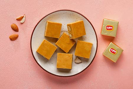 OM SWEETS & SNACKS 350 | Chana Dry Fruit Burfi | Made With Pure Quality Ingredients | No Added Colours Or Preservatives