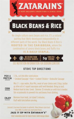 7 oz (Pack 3) Zatarain's Black Beans & Rice