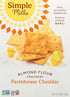 4.25 (Pack 1) Simple Mills Almond Flour Crackers, Farmhouse Cheddar - Gluten Free, Healthy Snacks, Ounce