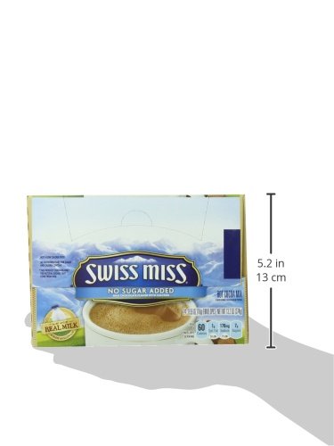 13.2 Swiss Miss Hot Cocoa Mix No Sugar Added, Milk Chocolate, Ounce
