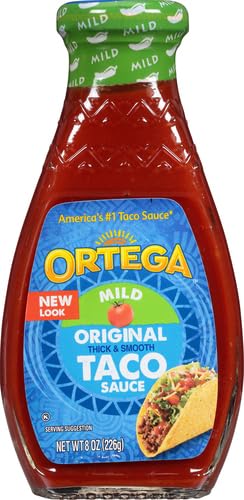 8 (Pack 2) Ortega Original Taco Sauce, Mild, Ounce