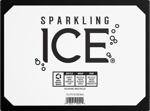 17 oz (Pack 24) Sparkling Ice, Classic Lemonade Sparkling Water, Zero Sugar Flavored Water, with Vitamins