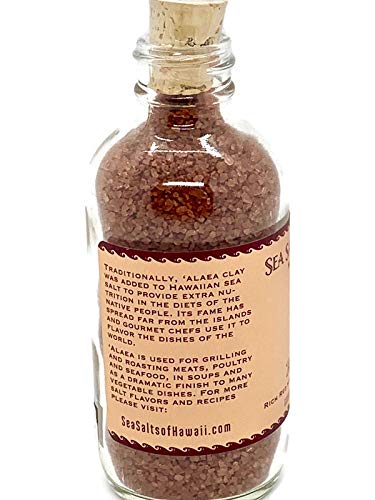 4.5 Sea Salts Of Hawaii Alaea Red Clay Hawaiian Sea Salt, Ounce Bottle Made in Hawaii