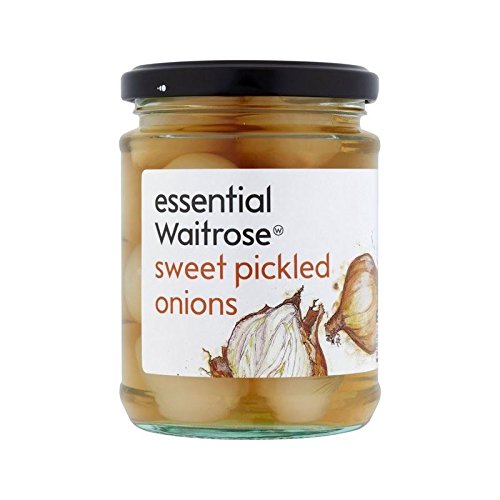 Waitrose Sweet Pickled Onions essential 285g - Pack of 4