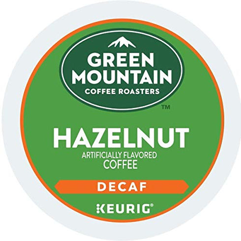 Green Mountain Coffee Roasters Hazelnut Decaf, Single-Serve Keurig K-Cup Pods, Flavored Light