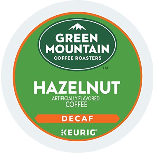 Green Mountain Coffee Roasters Hazelnut Decaf, Single-Serve Keurig K-Cup Pods, Flavored Light