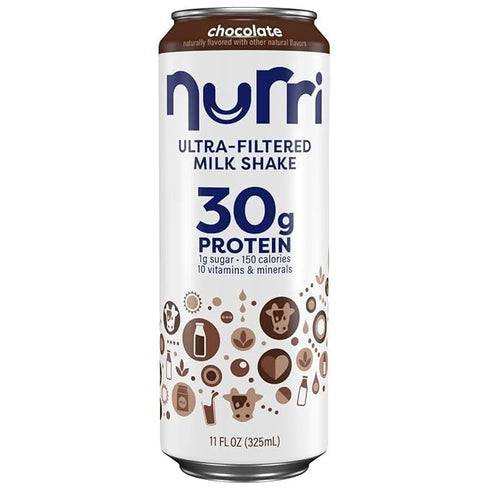 Taste Valley 3 Count 9 Count Nurri Ultra Filtered Milk Shake, (Vanilla, Stawbery, Chocolate) Total