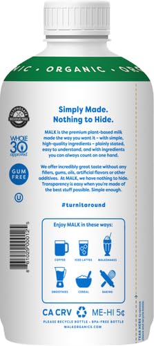 28 MALK Organic Vanilla Almond Milk, FZ