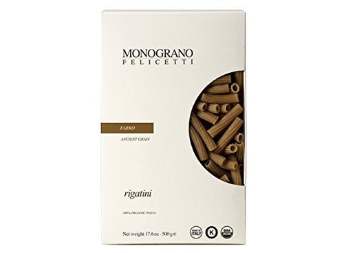 Felicetti Organic Farro Rigatini Pasta Selezioni Monograno By Valentino