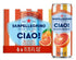 KD Chocolates Blood Orange Sparkling Water, Low-Cal, 0g Added Sugar, 6-Cans