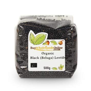 Buy Whole Foods (500g) Organic Black (Beluga) Lentils
