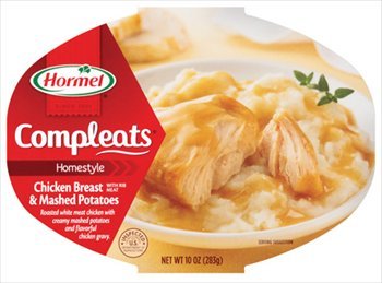 Hormel Homestyle Compleats Chicken Breast & Mashed Potatoes 10 oz (Pack of