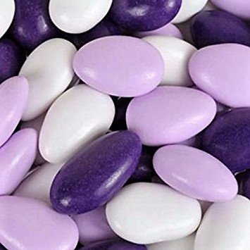 Lavender Purple and White Jordan Almonds Medley by Its Delish, 2 LBS