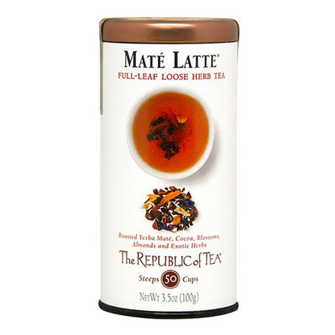The Republic of Tea Mate Latte Full-Leaf Tea, 3.5 Ounces, 50-60 Cups