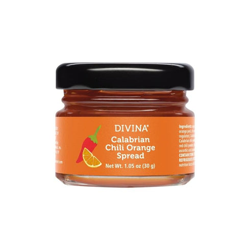 1.05 oz (6-Pack) DIVINA Mini Calabrian Orange Chili Pepper Spread, each