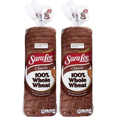 Sara Lee 100% Whole Wheat - 20 oz. - 2 pk. (pack of 2)