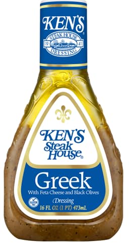 Generic Greek with Feta Cheese and Black Olives Salad Dressing (1 bottle, 16