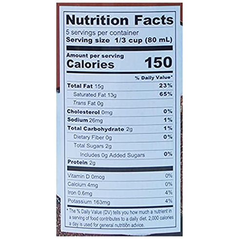 13.5 Oz (Pack 8) Chaokoh Coconut Milk, Fl