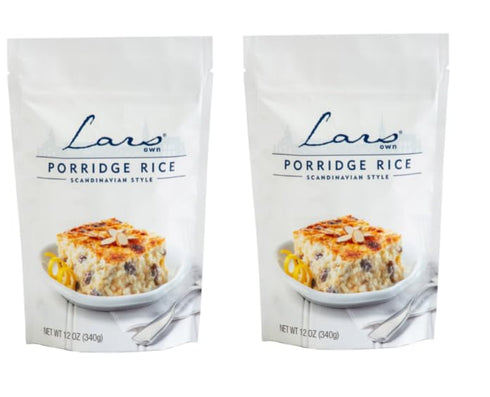 Lars Own Scandinavian Porridge Rice, Short Grain for Swedish Rice Pudding &
