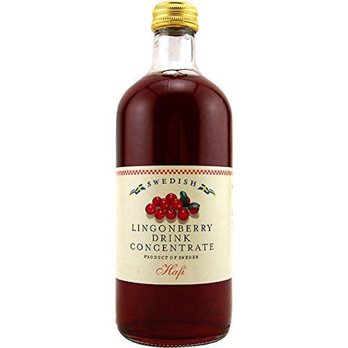 Hafi Lingonberry Saft Drink Concentrate 500ml, (Pack of 2), Imported From Sweden_AB