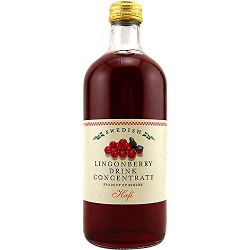Hafi Lingonberry Saft Drink Concentrate 500ml, (Pack of 2), Imported From Sweden_AB